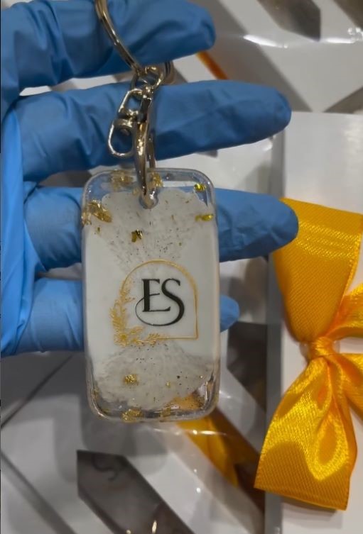 Resin keychains as gift souvenirs for a Ghanaian traditional wedding. #ResinA…
